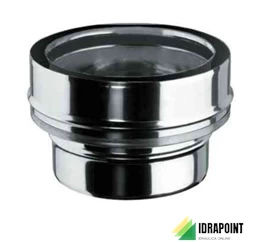 RACCORDO MONOPERETE Ø 80 M/DOPPIAPARETE Ø 80/100 F MM