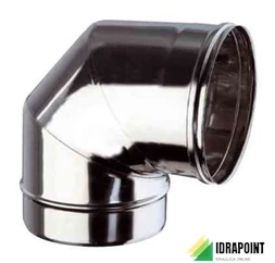 CURVA A 90° IN ACCIAIO INOX AN PLUS 60