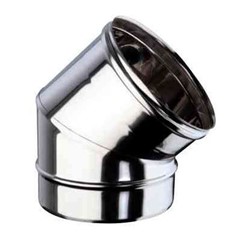 CURVA A 45° IN ACCIAIO INOX AN PLUS 60
