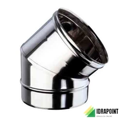 CURVA A 45° IN ACCIAIO INOX AN PLUS 60
