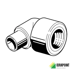 GOMITO FILETTATO A SALDARE - Ø 20FX1/2