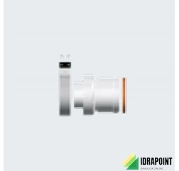 ADATTATORE PER SISTEMI SDOPPIATI Ø 60/100-80 MM GRIGIO