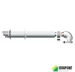 KIT SCARICO ORIZZONTALE Ø 60/100 MM L. 1000 MM CONDENSAZIONE