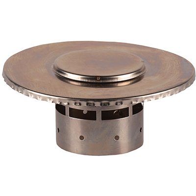 TERMINALE INOX Ø 100 MM VERTICALE SCARICO FUMI