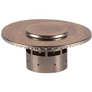 TERMINALE INOX Ø 100 MM VERTICALE SCARICO FUMI