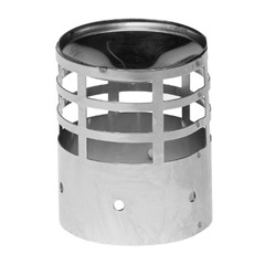 TERMINALE SCARICO FUMI ORIZZONTALE INOX Ø 50 MM