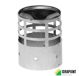 TERMINALE SCARICO FUMI ORIZZONTALE INOX Ø 50 MM