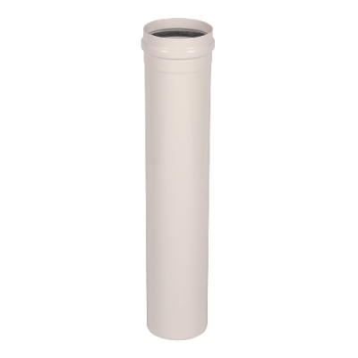 TUBO ALLUMINIO BIANCO Ø 80 MM M/F SPESSORE 1 MM L. 0,50 MT