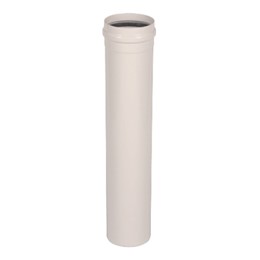 TUBO ALLUMINIO BIANCO Ø 80 MM M/F SPESSORE 1 MM L. 0,25 MT