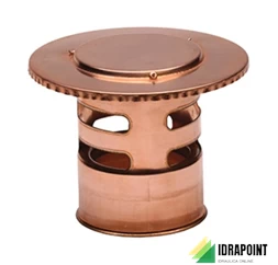 TERMINALE A TETTO SCARICO FUMI RAME Ø 80 MM