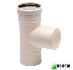 TE  PPS Ø 80X100 MM M/F PER FUMI DI CONDENSAZIONE