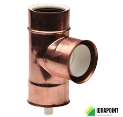 TE 90° ISOLATO PPS - RAME Ø 80X100 MM