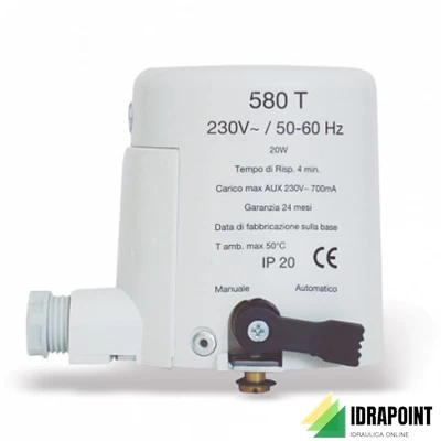 ATTUATORE ELETTROTERMICO 2 POSIZIONI X VALVOLA ZONA 24 V