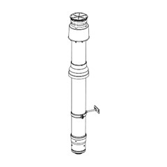 KIT TERMINALE VERTICALE BERETTA Ø 60/100 MM