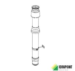 KIT TERMINALE VERTICALE BERETTA Ø 60/100 MM