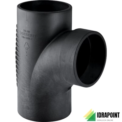 BRAGA 88°30 CURVATA IN PE - Ø 110X90 MM SILENT