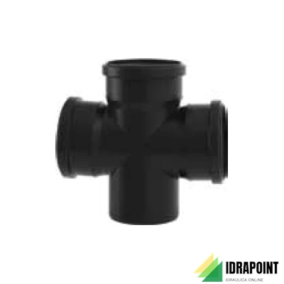 BRAGA DOPPIA A 87°30' BLACKFIRE Ø 110/110/110 MM