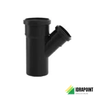 BRAGA RIDOTTA A 45° BLACKFIRE Ø 125/110 MM