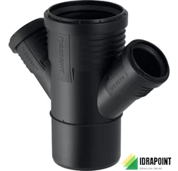 BRAGA 45° DOPPIA PP SILENT Ø 110X50X50 MM