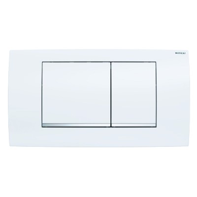 GEBERIT PLACCA BIANCO/CROMO DOPPIO TASTO PER TWINLINE