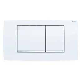 GEBERIT PLACCA BIANCO/CROMO DOPPIO TASTO PER TWINLINE