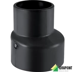 RIDUZIONE ECCENTRICA IN PE Ø 90X75 MM SILENT