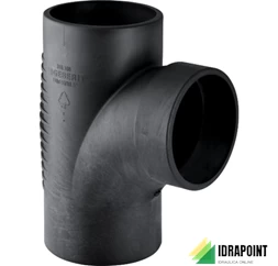 BRAGA 88°30 CURVATA IN PE - Ø 110X90 MM SILENT