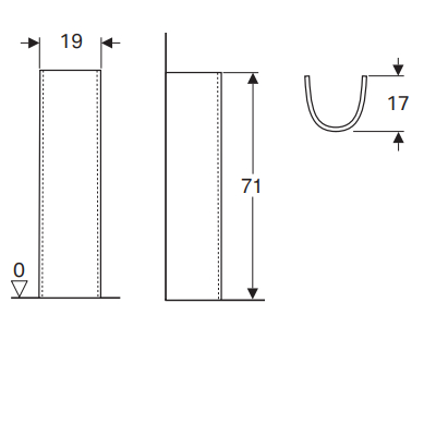 COLONNA - SERIE SELNOVA BIANCO