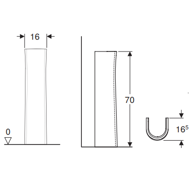 COLONNA - SERIE COLIBRI' BIANCO