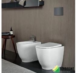 BIDET FILO PARETE A PAVIMENTO - SERIE ACANTO