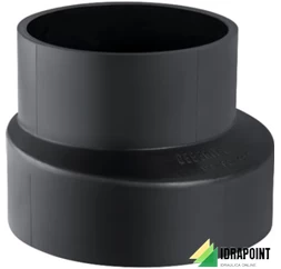 RIDUZIONE ECCENTRICA IN PE SERIE CORTA Ø 50X40 MM