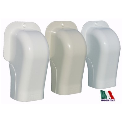 TERMINALE A MURO PVC PER CANALINA NEWLINE 104X77 MM TM100