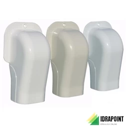 TERMINALE A MURO PVC PER CANALINA NEWLINE 78X68 MM TM72