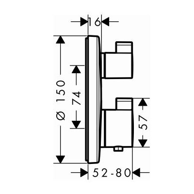 SET TERMOSTATICO DA INCASSO - SERIE ECOSTAT