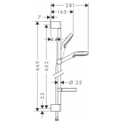 SALISCENDI CROMETTA VARIO CON PORTASAPONE 265534