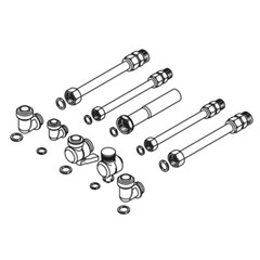 KIT RACCORDI COLLEGAMENTO TRONCHETTI E RUB. GAS ACC.1151