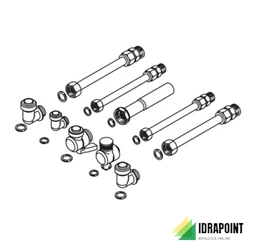 KIT RACCORDI COLLEGAMENTO TRONCHETTI E RUB. GAS ACC.1151