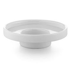 PORTASAPONE IN VETRO BIANCO - SERIE DUEMILA