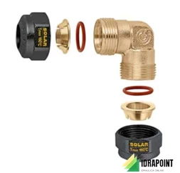 GOMITO BICONO Ø 15X15 IMPIANTO SOLARE