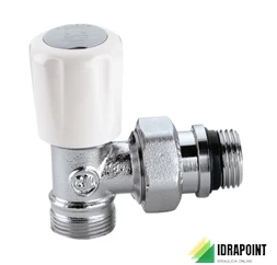 VALVOLA TERMOSTATIZZABILE CROMATA A SQUADRA RAME Ø 3/8