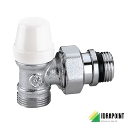 DETENTORE CROMATO A SQUADRA TUBO RAME Ø 3/8