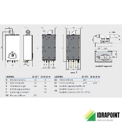 CALDAIA EDEA HM 40 A METANO