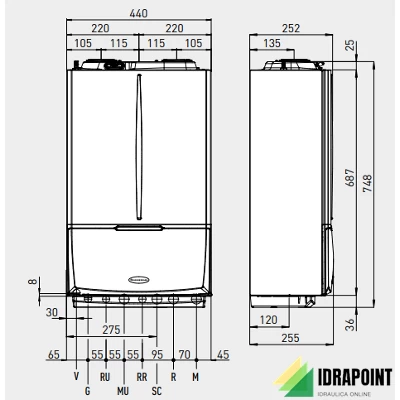 CALDAIA VICTRIX 24 KW TT PLUS A METANO/GPL