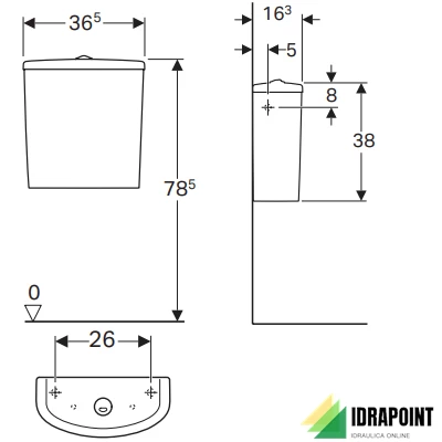 CASSETTA DUO COMPLETA DI BATTERIA - SELNOVA BIANCO
