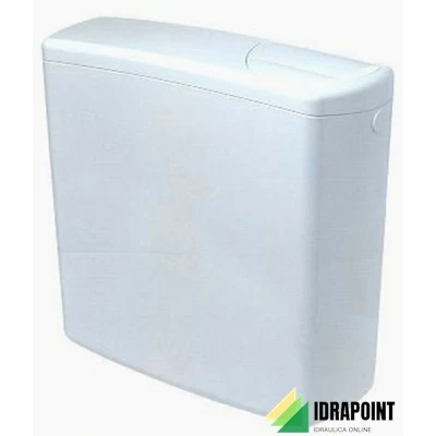 CASSETTA ESTERNA TWICO DOPPIO TASTO CON TUBO 9 LT BIANCO