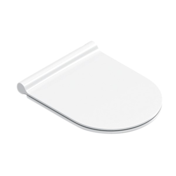 SFERA SEDILE X WC 55 SOFT-CLOSE SLIM IN RESINA BIANCO LUCIDO