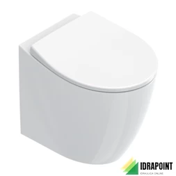 ITALY VASO FILO PARETE S/BRIDA 52X37X41 CM BIANCO LUCIDO