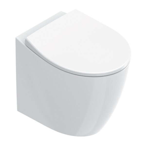 ITALY VASO FILO PARETE S/BRIDA 52X37X41 CM BIANCO LUCIDO