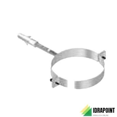 COLLARE FUMO INOX AISI 304 Ø 150 M8 CON TASSELLO