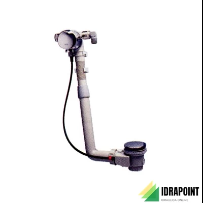 COLONNA DI SCARICO IN PLASTICA PER VASCA E EROGAZIONE CROMO